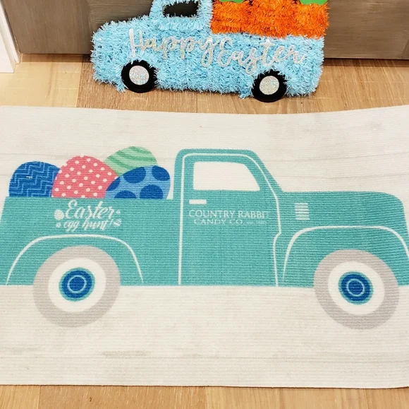 Easter Bundle! Farmhouse truck rug & wall decor - Picture 2 of 3